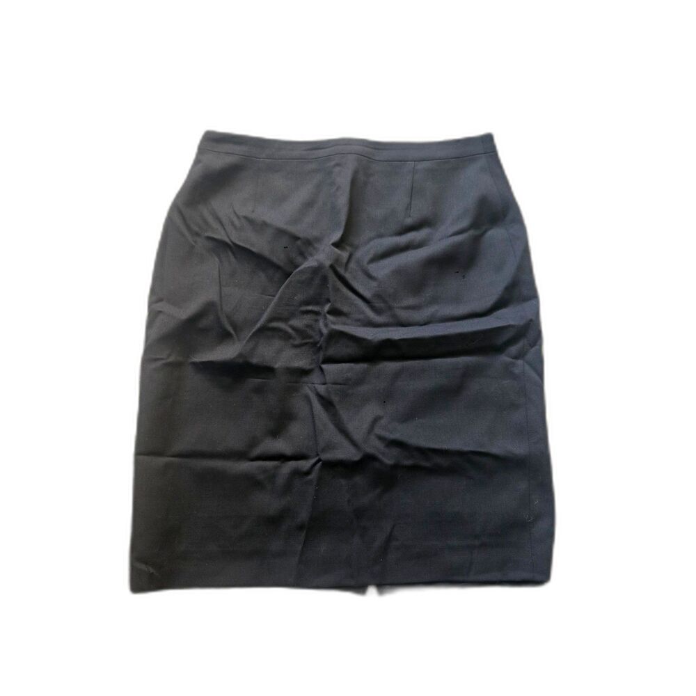 Vintage Brooks Brothers Women’s Black Pencil Skirt Natural Blend Petite Size 6